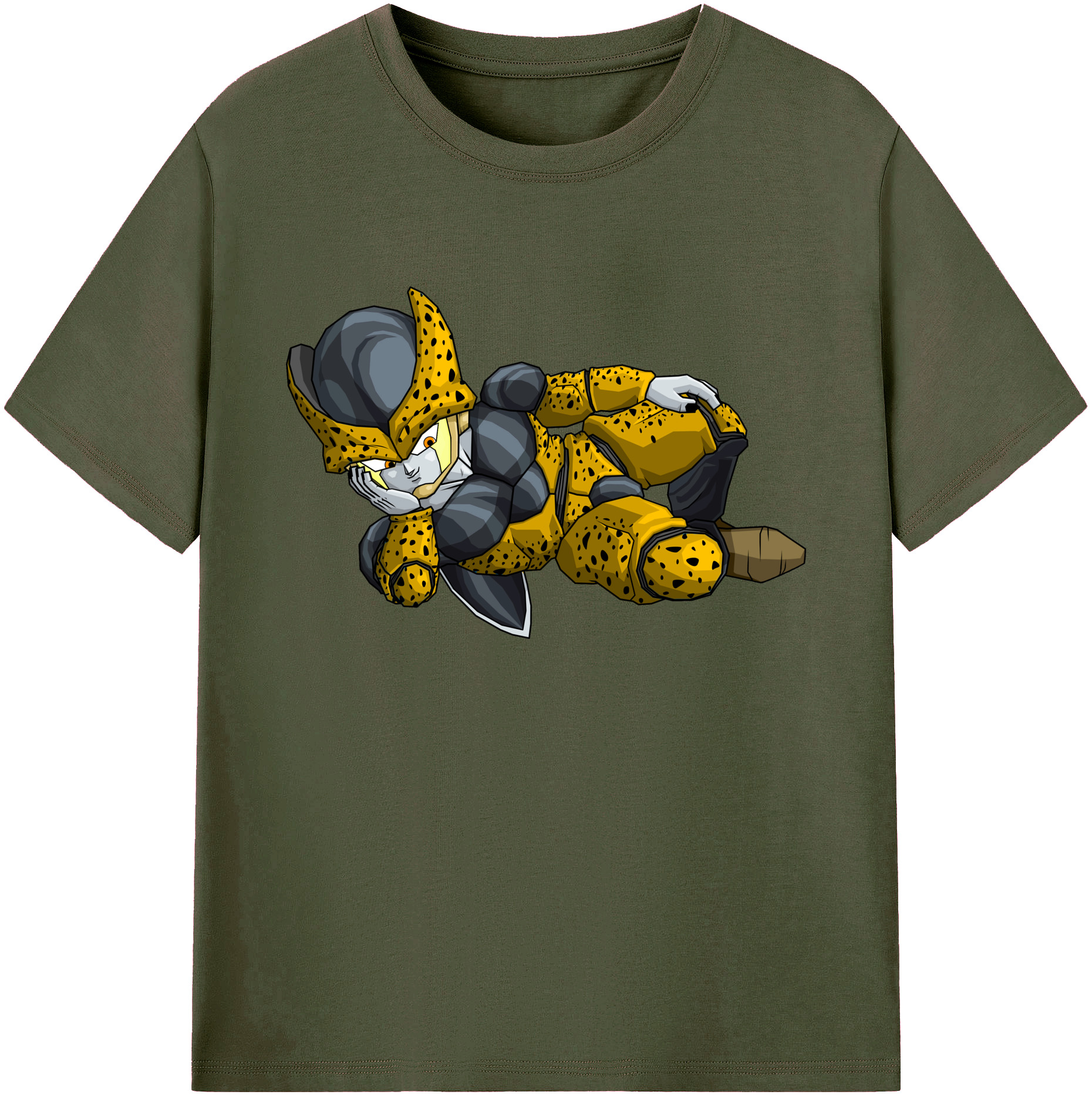 （画像用） ドラゴンボール セル DRAGON BALL Cell 綿100％ メンズ半袖Tシャツ｜肌触りやわらか＆通気性